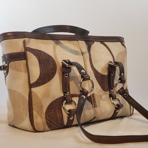 Coach Canvas Tonal Tote Bag